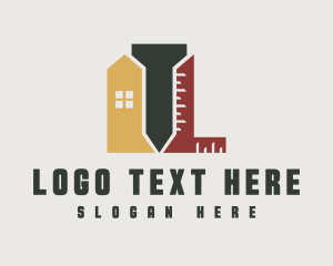 Ruler - Home Structure Developer logo design