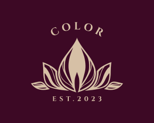 Golden - Wellness Spa Lotus logo design