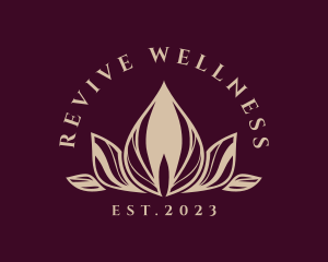 Rejuvenating - Wellness Spa Lotus logo design
