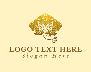 Design - Ornate Elephant Mandala logo design