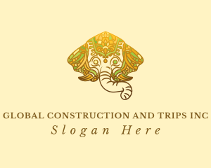 Oriental - Ornate Elephant Mandala logo design