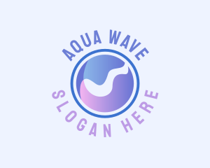 Liquid Water Wave logo design