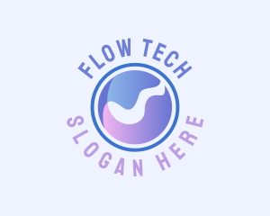 Liquid Water Wave logo design