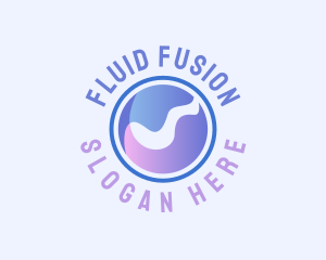 Liquid Water Wave logo design