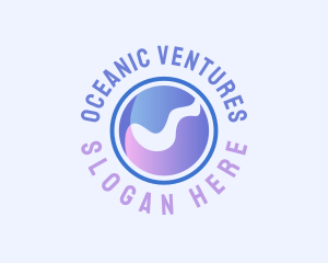 Liquid Water Wave logo design