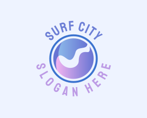 Liquid Water Wave logo design