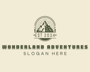 Nature Park Mountain logo design