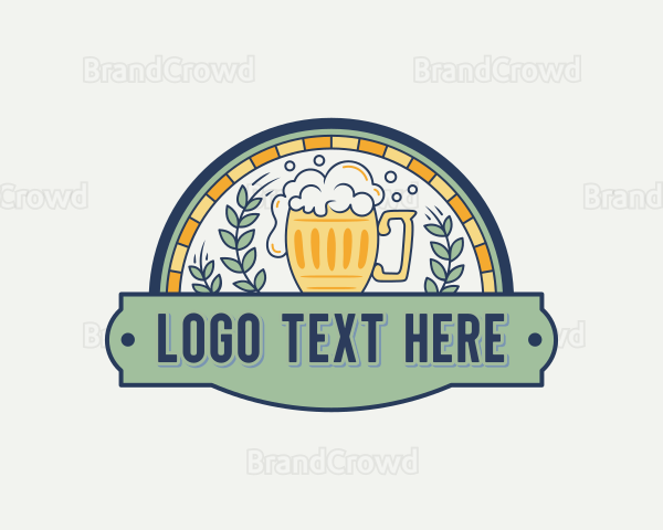 Liquor Beer Mug Logo