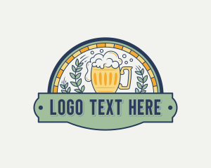 Weizen Glass - Liquor Beer Mug logo design