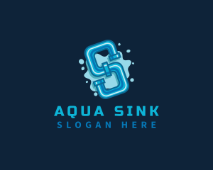 Sink - Plumbing Water Pipe logo design