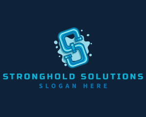 Plumbing Water Pipe logo design