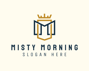 Royalty Crown Letter M logo design