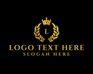 Luxury Wreath Crown logo design