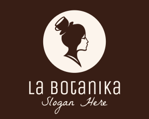 Barista - Lady Coffee Barista logo design