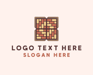 Decor - Tile Flooring Brick logo design