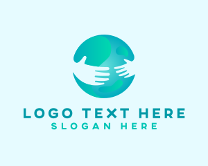 Peace - Global Hug Support Organization logo design