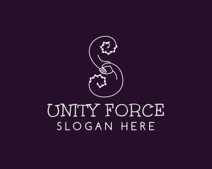 Alliance - Unity Handshake Letter S logo design