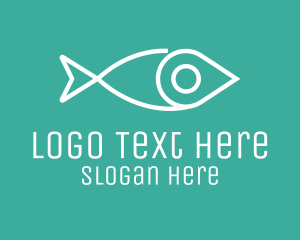 Oceanic - Location Pin Fish logo design