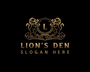 Royal Lion Crest logo design