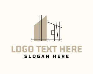 Structure - House Architect Structure logo design