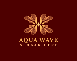 Elegant Star Waves logo design