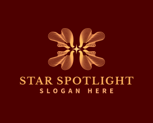 Elegant Star Waves logo design