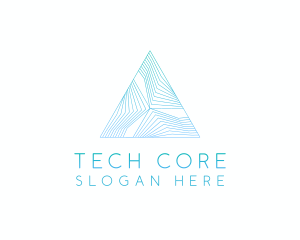 Creative Tech Pyramid logo design