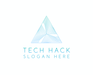 Creative Tech Pyramid logo design