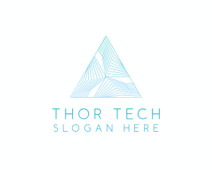 Creative Tech Pyramid logo design