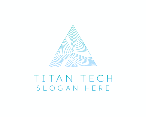 Creative Tech Pyramid logo design