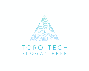 Creative Tech Pyramid logo design