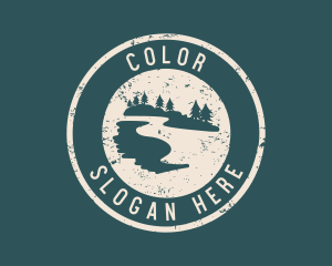 Campground - Mountain Outdoor Exploration logo design