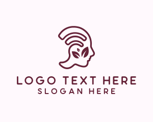 Brain - Head Leaf Counseling logo design