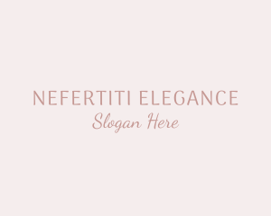 Elegant Cursive Beauty logo design