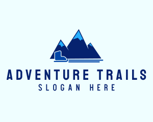 Mountain Peak Snow Ski logo design