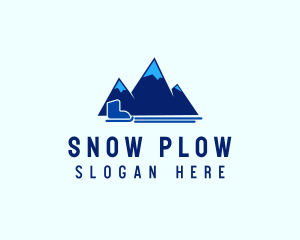 Mountain Peak Snow Ski logo design