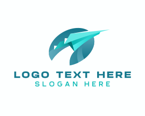 Paper - Paper Plane Flight Delivery logo design