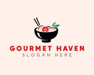 Asian Soup Bowl logo design