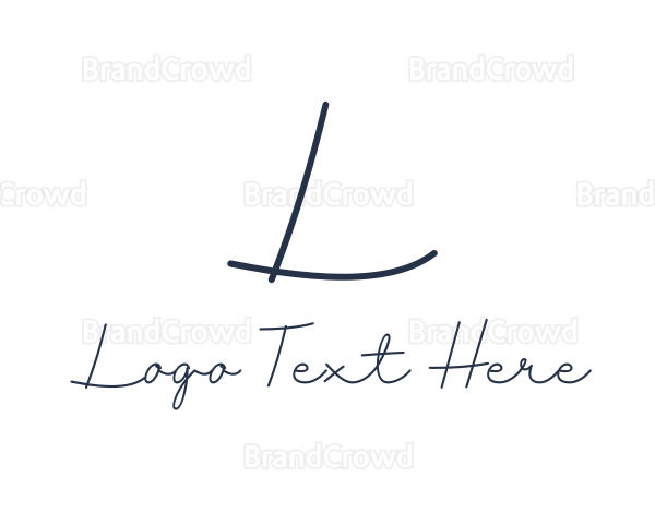 Signature Fashion Designer Brand Logo