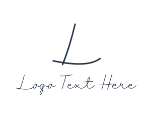 Brush Texture - Signature Fashion Designer Brand logo design