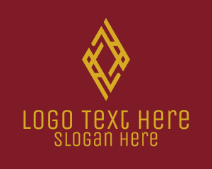 Gold Luxury Diamond logo design