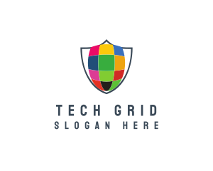 Grid - Shield Security Company logo design