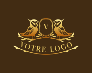 Aristocrat - Premium Owl Crest logo design