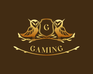 King - Premium Owl Crest logo design