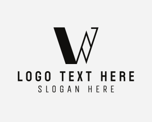 Typography - Elegant Geometric Diamond logo design