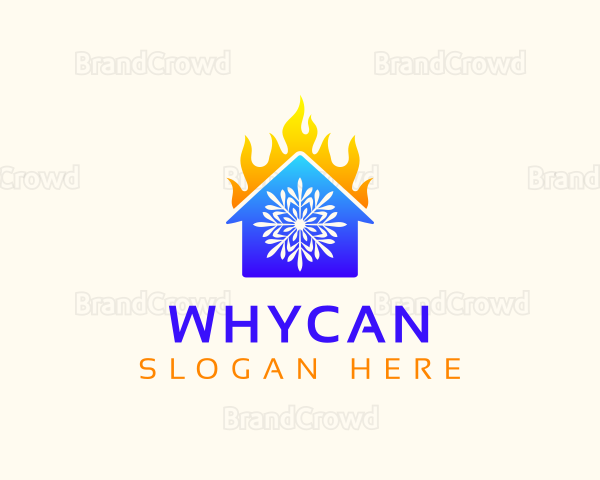 Snowflake House Fire Logo