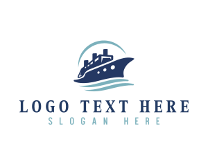 Ship - Cruise Ship Travel logo design