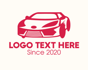 Sports Car - Red Sports Car logo design