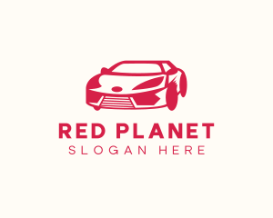 Red Sports Car logo design