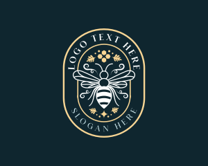 Wasp - Natural Bee Farm logo design